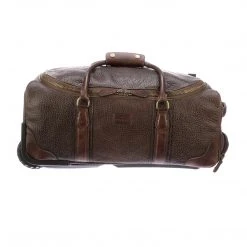 Lucchese-inc Rolling Duffel :: Chocolate