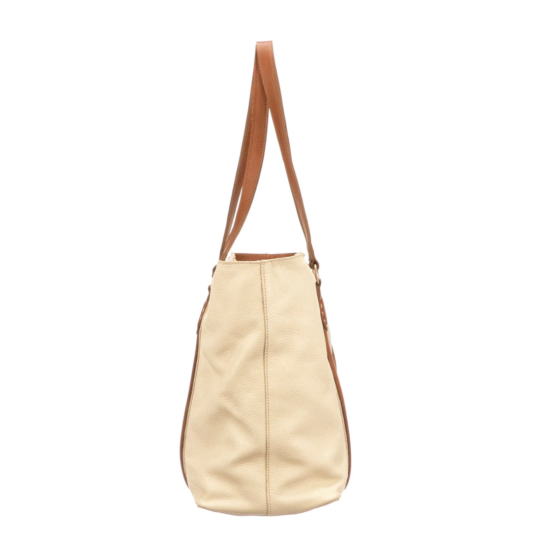 Lucchesse-inc Frances Carryall Tote :: Bone Handbags Lucchesse-inc Frances Carryall Tote :: Bone Handbags