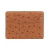 Lucchese-inc Credit Card Case – Ostrich :: Cognac Wallets