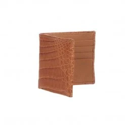 Lucchese-inc Hipster Wallet – Crocodile :: Cognac Wallets