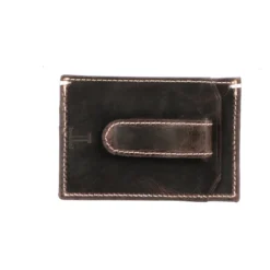 Lucchesse-inc Wallets Money Clip Card Case - Mad Dog :: Chocolate