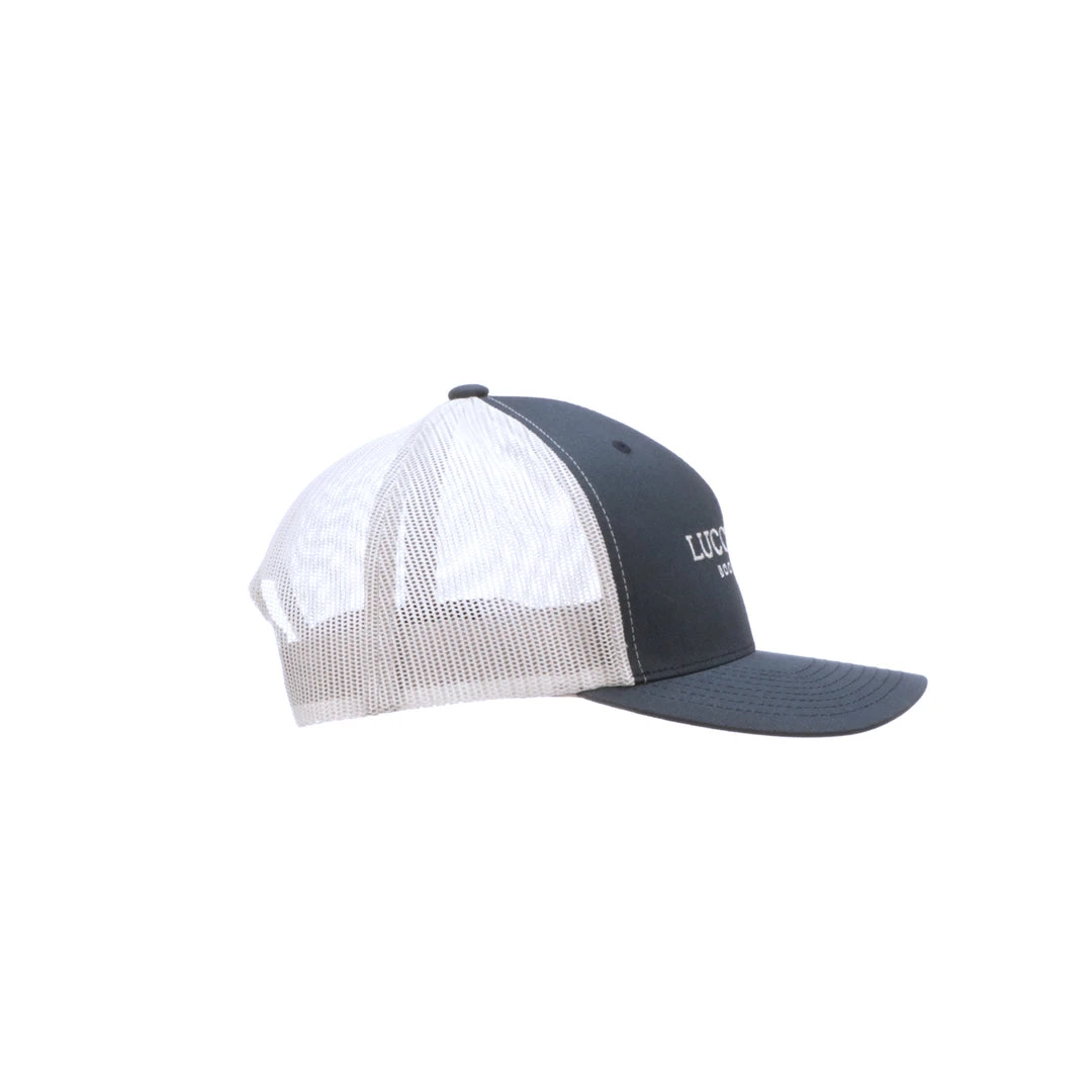 Lucchese-inc Mesh Trucker Cap :: Navy Silver Hats Lucchese-inc Mesh Trucker Cap :: Navy Silver Hats