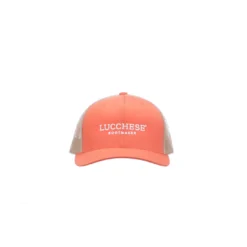 Lucchese-inc Mesh Trucker Cap :: Rustic Orange Khaki Hats