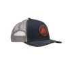 Cheap 🎉 Lucchesse-inc Hats Leather Patch Cap Round :: Navy + Charcoal 🤩 2 Lucchesse-inc Hats Leather Patch Cap Round :: Navy + Charcoal