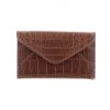 Lucchese-inc Envelope Card Case – Crocodile :: Sienna