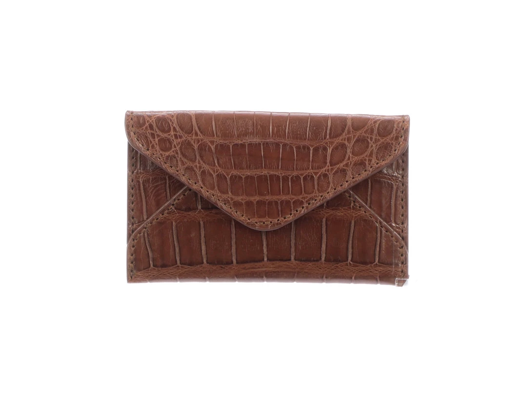 Lucchese-inc Envelope Card Case โ Crocodile :: Sienna Lucchese-inc Envelope Card Case โ Crocodile :: Sienna