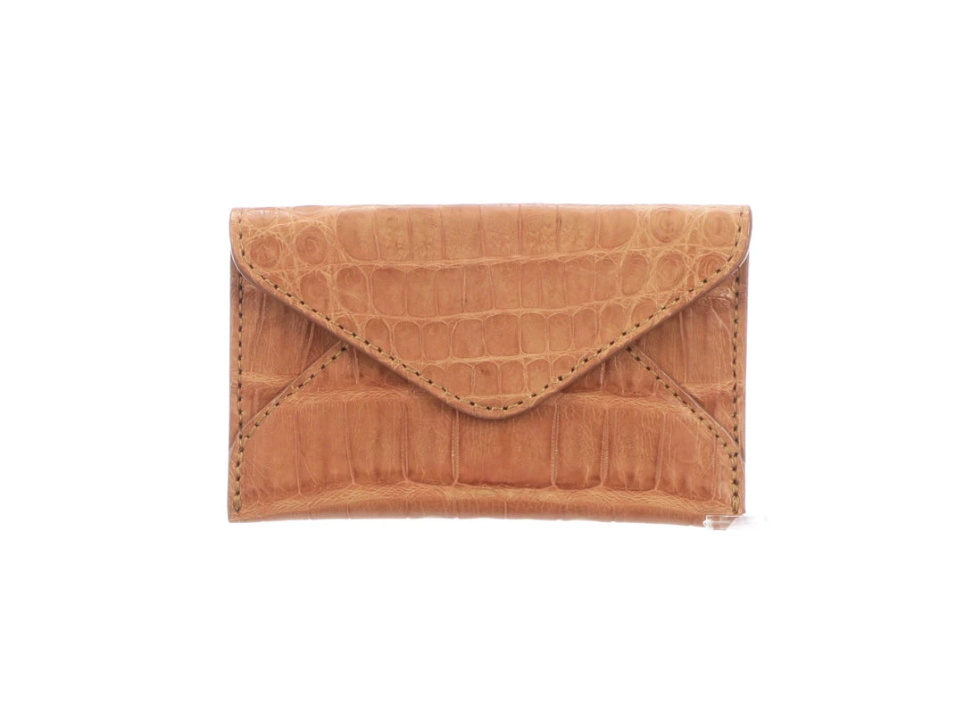 Lucchese-inc Envelope Card Case โ Crocodile :: Cognac Wallets Lucchese-inc Envelope Card Case โ Crocodile :: Cognac Wallets