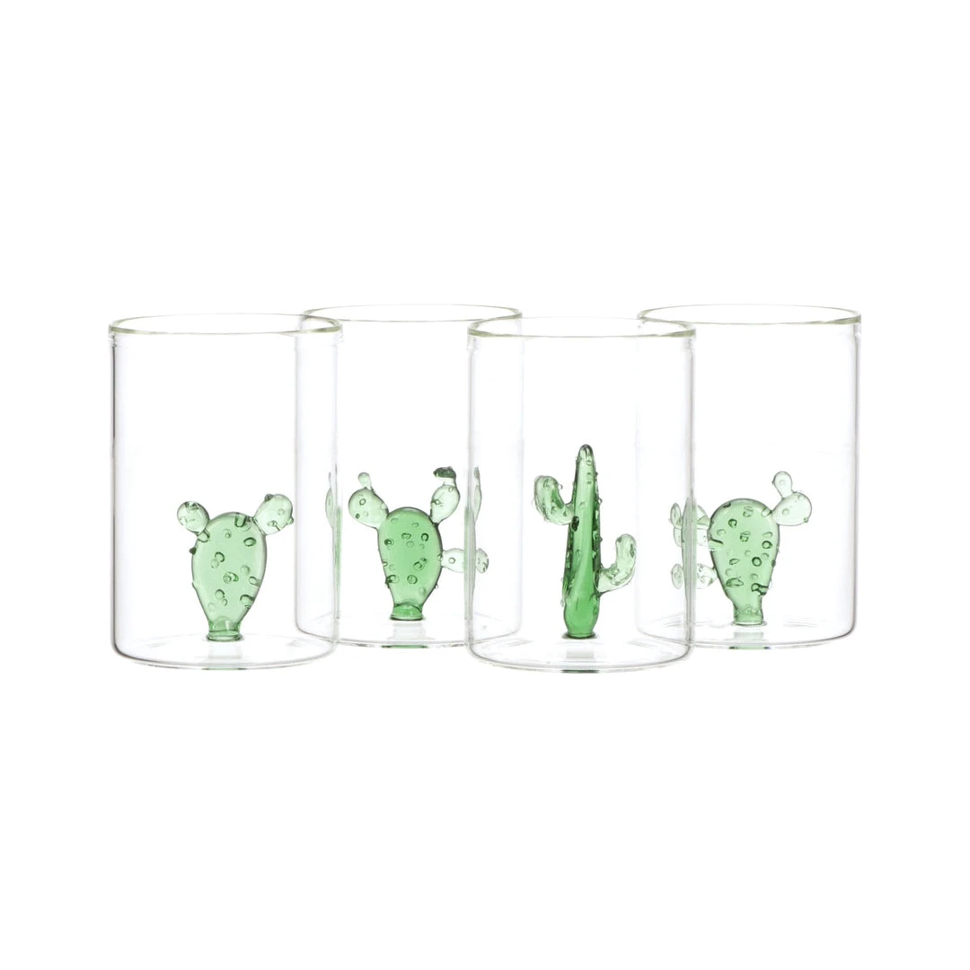 Lucchese-inc Other Accessories Cactus Glassware :: Green Lucchese-inc Other Accessories Cactus Glassware :: Green
