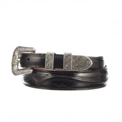 Lucchese-inc Seville Stitch Goat Tapered :: Black