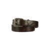 Lucchesse-inc Belts Hobby Stitched Goat :: Brown