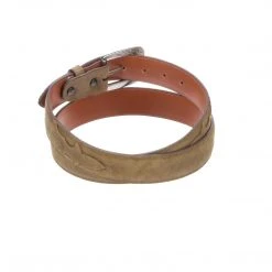 Lucchese-inc Belts Comanche Suede :: Olive