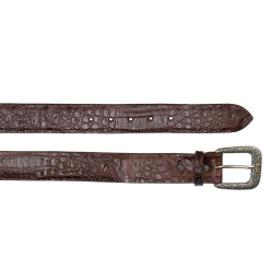 Lucchese-inc Belts Ultra Belly Caiman :: Sienna