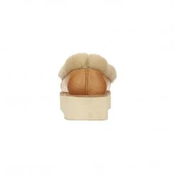 Lucchese-inc Shearling Wedge Moccasin :: Tan