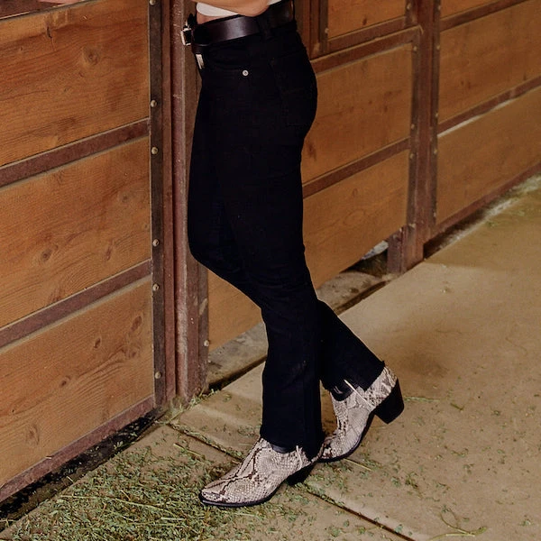 Lucchese-inc Dale Exotic :: Black/White + Black BOOTS Lucchese-inc Dale Exotic :: Black/White + Black BOOTS