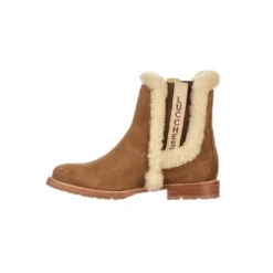 Lucchese-inc Shearling Garden Boot :: Tan BOOTS