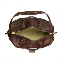 Lucchese-inc Duffels Giant Gator Duffel – Large :: Chocolate