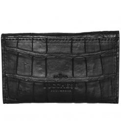 Lucchese-inc Envelope Card Case – Crocodile :: Black