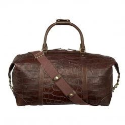 Lucchese-inc Duffels Giant Gator Duffel – Large :: Chocolate