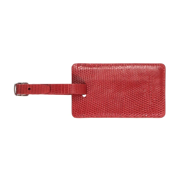 Lucchese-inc Exotic Luggage Tag :: Red Lucchese-inc Exotic Luggage Tag :: Red