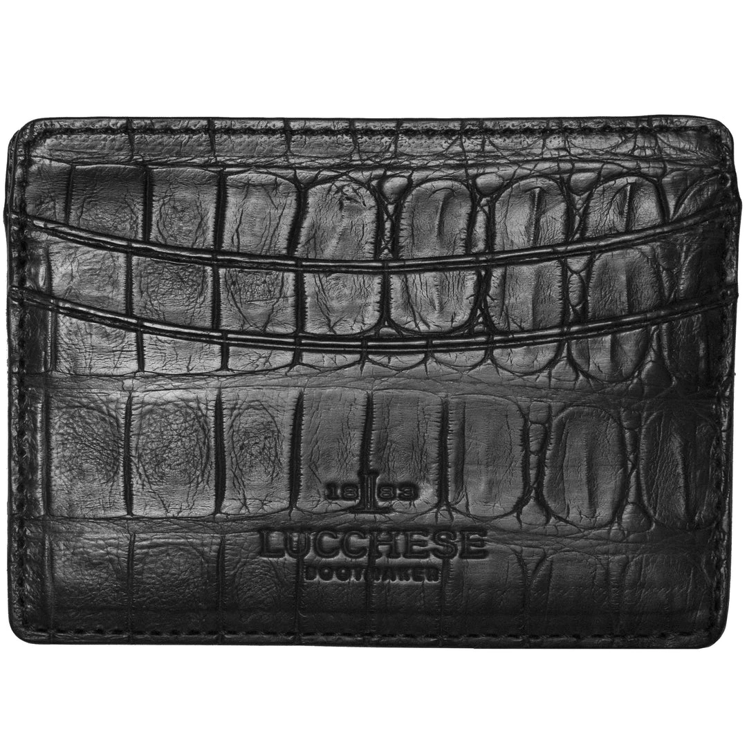 Lucchese-inc Wallets Credit Card Case โ Crocodile :: Black Lucchese-inc Wallets Credit Card Case โ Crocodile :: Black