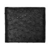 Lucchese-inc Hipster Wallet – Ostrich :: Black Wallets