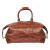 Lucchese-inc Giant Gator Duffel –Small :: Cognac Duffels