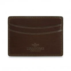 Lucchese-inc Wallets Credit Card Case – Calfskin :: Sienna