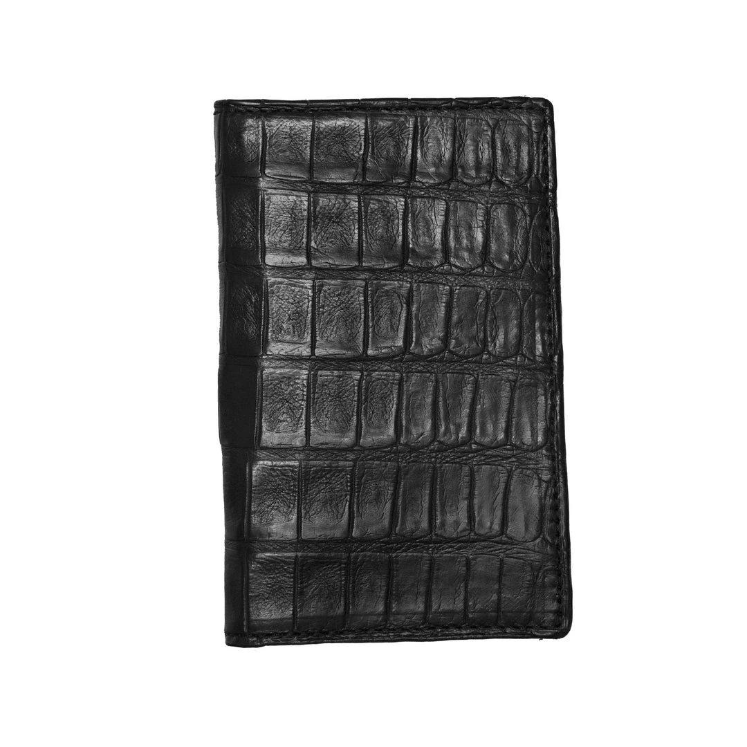 Lucchese-inc Wallets Bifold Wallet – Crocodile :: Black Lucchese-inc Wallets Bifold Wallet – Crocodile :: Black