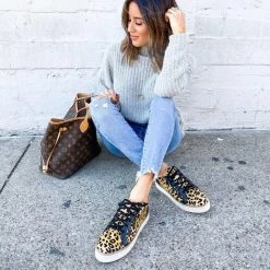 Lucchese-inc Saddle Shoe :: Leopard + Black