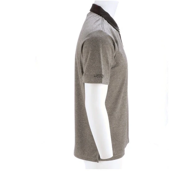 Lucchese-inc Mirrored L Polo :: Heather Charcoal Lucchese-inc Mirrored L Polo :: Heather Charcoal