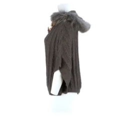 Lucchese-inc Cable Knit Poncho :: Grey APPAREL