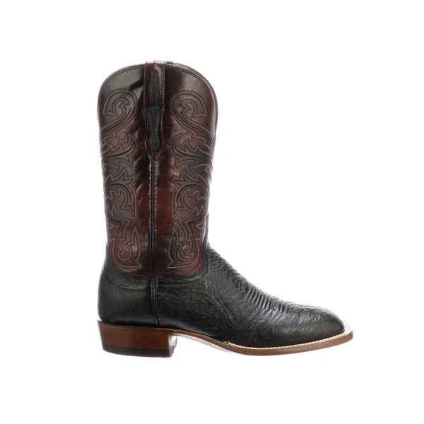 Lucchese-inc Lance :: Black + Black Cherry Boots Lucchese-inc Lance :: Black + Black Cherry Boots