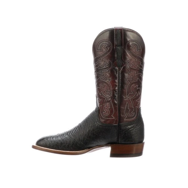 Lucchese-inc Lance :: Black + Black Cherry Boots Lucchese-inc Lance :: Black + Black Cherry Boots