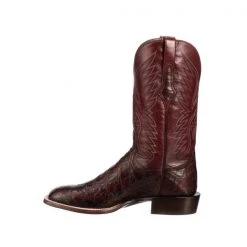 Lucchese-inc Bryan Exotic :: Black Cherry + Sangria