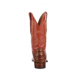 Lucchese-inc Bryan Exotic :: Cognac + Pekoe Orange Boots