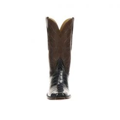 Lucchese-inc Cruz :: Navy + Chocolate Boots