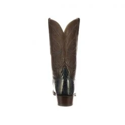 Lucchese-inc Cruz :: Navy + Chocolate Boots