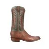 Lucchese-inc Hall Exotic :: Brandy + Sky Blue Boots