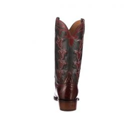 Lucchese-inc Tulip Exotic :: Bordeaux + Navy Boots