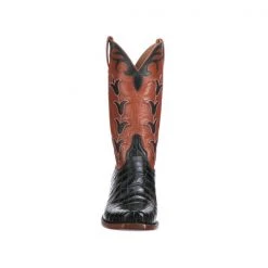 Lucchese-inc Tulip Exotic :: Navy + Pearwood Tan