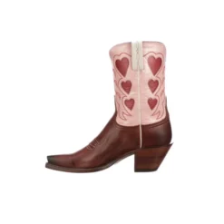 Lucchese-inc Queen Of Hearts :: Rust + Pink BOOTS