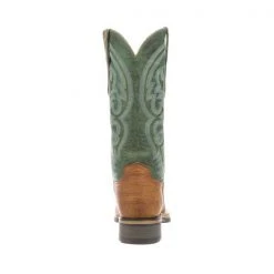 Lucchese-inc Ruth :: Cognac + Green BOOTS