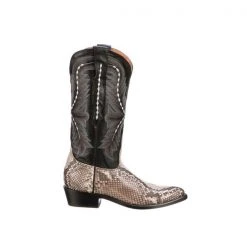 Lucchese-inc Stella :: Black/White + Black BOOTS