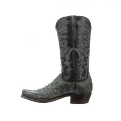 Lucchese-inc Hugo :: Anthracite Grey + Navy Boots
