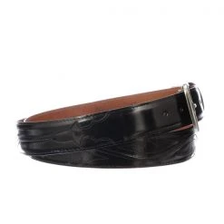 Lucchese-inc Belts Seville Stitch Goat :: Black
