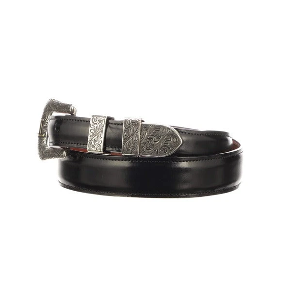 Lucchese-inc Smooth Goat Tapered :: Black Lucchese-inc Smooth Goat Tapered :: Black