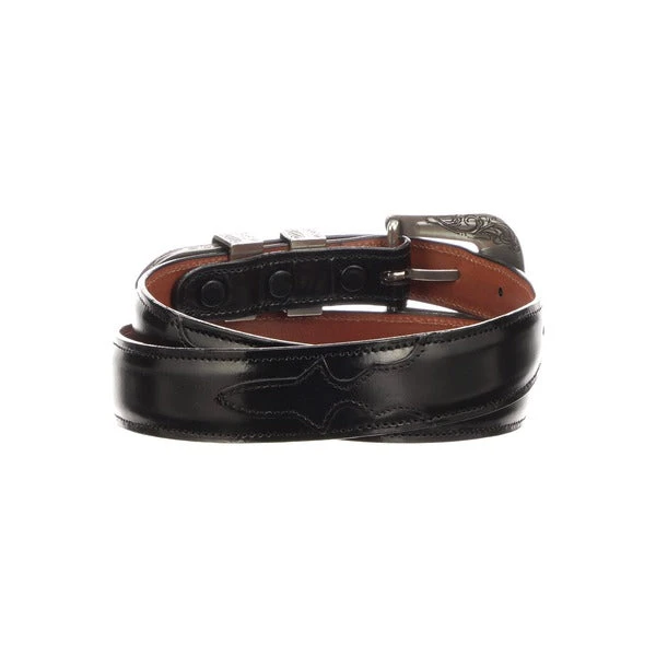 Lucchese-inc Smooth Goat Tapered :: Black Lucchese-inc Smooth Goat Tapered :: Black