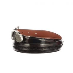 Lucchese-inc Belts Hobby Stitch Goat Tapered :: Black Cherry