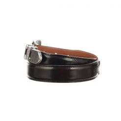 Lucchese-inc Belts Smooth Goat Tapered :: Black Cherry