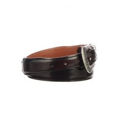 Lucchese-inc Belts Smooth Goat Tapered :: Black Cherry